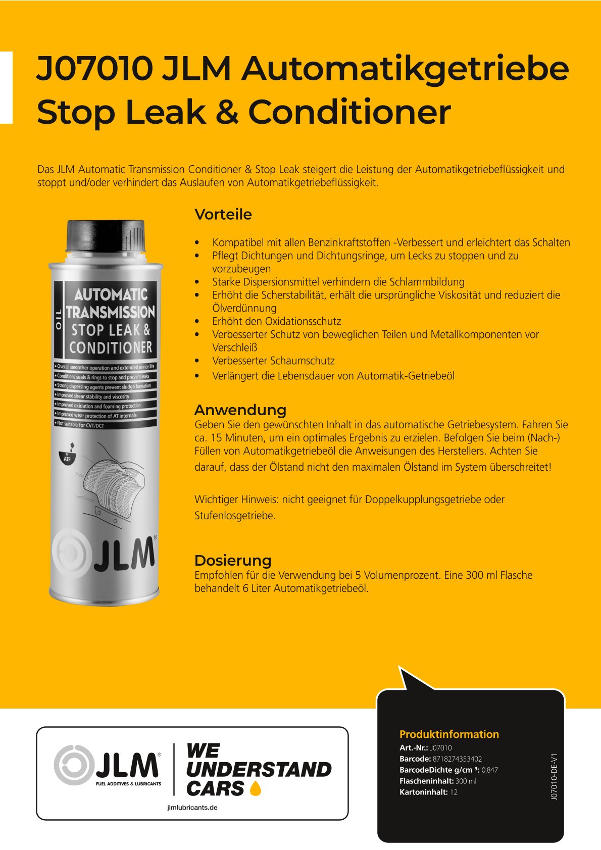 JLM Automatikgetriebe Stop Leak